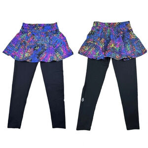 DonaJo Fitwear Skirted Leggings. Skirt and Leggings. Colorful Abstract. Small